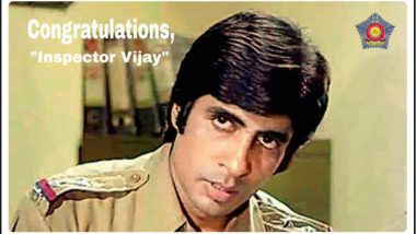 Mumbai Police Salute ‘Inspector Vijay’ Amitabh Bachchan for Dadasaheb Phalke Award, See Tweet