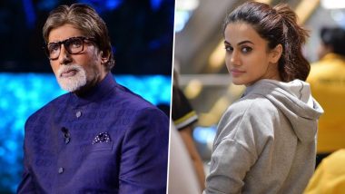 Amitabh Bachchan Calls His Badla Co-Star Taapsee Pannu an ‘Accomplished Artist’, Says It’s Been a Joy Working with Her Again’