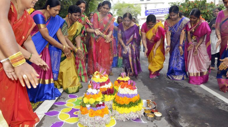 Bathukamma festival is celebrated in Telangana and parts of Andhra Pradesh. 