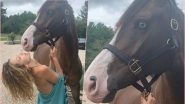 Bella Hadid Makes Her Fans Cringe As She Strikes Sexy Poses With Her Terrified Pet Horse