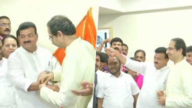 Bhaskar Jadhav Quits NCP to Join Shiv Sena in Presence of Uddhav Thackeray Ahead of Maharashtra Assembly Elections 2019