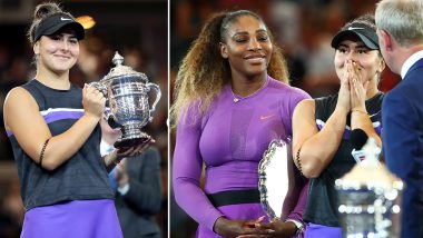 US Open 2019 Champion Bianca Andreescu Apologises For Defeating Crowd-Favourite Serena Williams in Women's Singles Final (Watch Video)