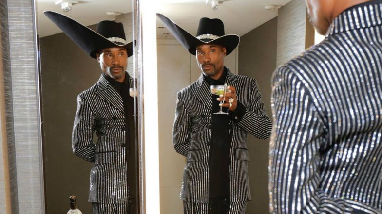 Hats off to Billy Porter's Sparkling Michael Kors Couture Suit at Emmys 2019 Purple Carpet