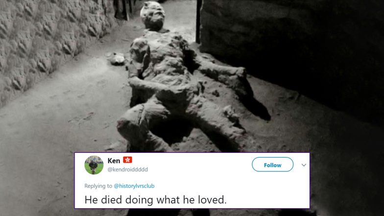 Body of Masturbating Man From Pompeii Goes Viral Again and Twitter Says