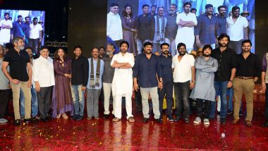 Sye Raa Narasimha Reddy Pre-Release Event Pics: Chiranjeevi, Ram Charan, Vijay Sethupathi and Other Cast Members Grace the Ceremony