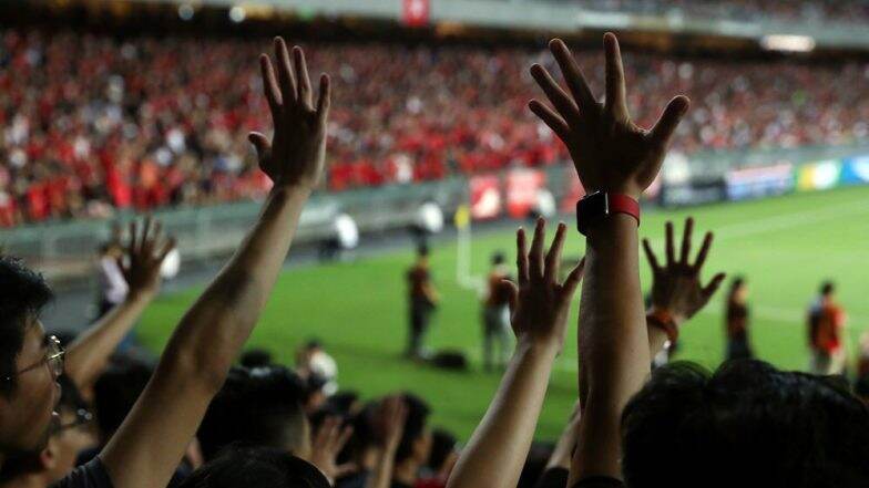 FIFA World Cup 2022 Qualifiers: Hong Kong Spectators Boo Chinese Anthem at Football Stadium FIFA World Cup 2022 Qualifiers: Hong Kong Spectators Boo Chinese Anthem at Football Stadium
