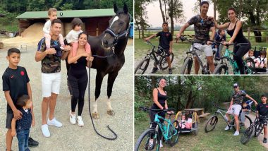 Cristiano Ronaldo Enjoys Quality Family Time Ahead of Juventus' 2019-20 Champions League Opener Against Atletico Madrid (See Pics)
