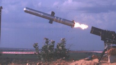DRDO Successfully Test-Fires Man-Portable Anti Tank Guided Missile System in Andhra Pradesh's Kurnool, Watch Video