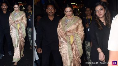 Deepika Padukone Visits Lalbaugcha Raja Ganpati in Mumbai, the Crowd Gets Out of Control (Watch Video)