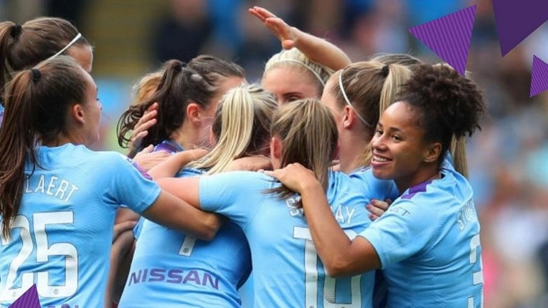 Women&rsquo;s Super League: Manchester City Edge Manchester United 1&ndash;0 in Front of 31,000