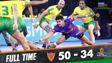 PKL 2019 Match Result: Dabang Delhi Beat Tamil Thalaivas 50–34; DD Becomes First to Touch 50 Points in Season 7