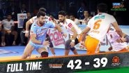 PKL 2019 Match Result: Bengal Warriors Prevail 42-39 Over Puneri Paltan