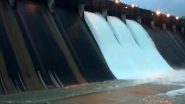 Karnataka Rains: 3 Gates of Linganamakki Dam Opened as Reservoir Breaches Capacity Due to Heavy Rainfall
