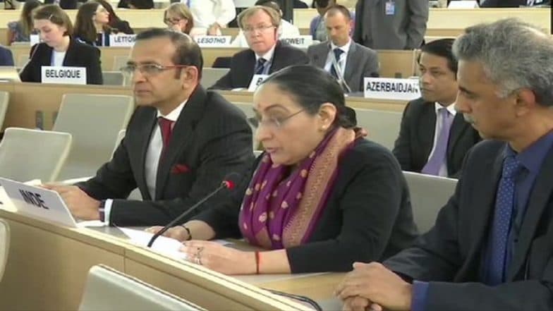India Rejects Pakistan's Claims of Human Rights Violation in Jammu And Kashmir at UNHRC Meeting, Calls Islamabad 'Epicentre of Terrorism' India Rejects Pakistan's Claims of Human Rights Violation in Jammu And Kashmir at UNHRC Meeting, Calls Islamabad 'Epicentre of Terrorism'