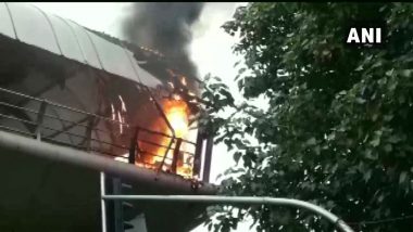 Mumbai: Fire Breaks Out On Skywalk at Cotton Green Railway Station