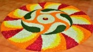 Onam 2020 Pookalam Designs for Beginners: Easy and New Rangoli Designs With Flowers for Thiru Onam (View Images and Videos)