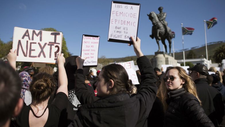 Gender Violence: Hundreds Protest Against South Africa's 'Femicide Epidemic' at World Economic Forum
