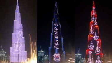 Burj Khalifa Lights Up in FRIENDS Theme to Mark American Sitcom’s 25th Anniversary (Watch Video)