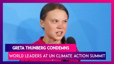 Greta Thunberg Condemns World Leaders At The 2019 UN Climate Action Summit In New York
