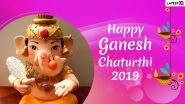 Ganesh Chaturthi Images & HD Wallpapers for Free Download Online: Wish Happy Ganeshotsav 2019 With Bal Ganpati Photos, GIF Greetings & WhatsApp Sticker Messages
