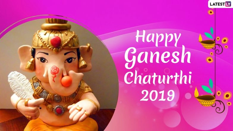 Ganesh Chaturthi Images & HD Wallpapers for Free Download Online: Wish Happy Ganeshotsav 2019 With Bal Ganpati Photos, GIF Greetings & WhatsApp Sticker Messages