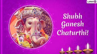 Ganesh Chaturthi 2019 Hindi Messages: WhatsApp Stickers, GIF Image Greetings, SMS, Ganpati Photos to Send Ganeshotsav ki Shubhkamnayein