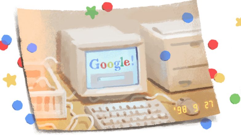 Google Turns 21! Search Engine Celebrates Birthday With Google Doodle of Picture From 1998