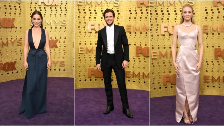 Emmys 2019: Game Of Thrones Stars Emilia Clarke, Sophie Turner, Kit Harrington and Other Rock the Red Carpet in Stunning Avatars (View Pics)
