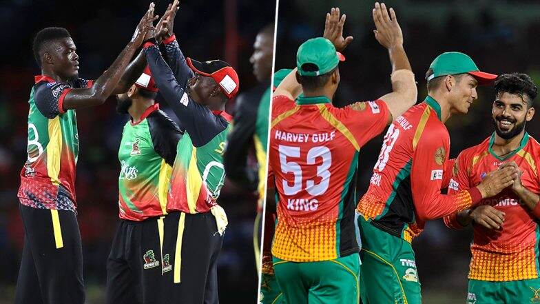 Guyana Amazon Warriors vs St Kitts and Nevis Patriots, CPL 2019 Match LIVE Cricket Streaming on Star Sports and Hotstar: Live Score, Watch Free Telecast on TV & Online Guyana Amazon Warriors vs St Kitts and Nevis Patriots, CPL 2019 Match LIVE Cricket Streaming on Star Sports and Hotstar: Live Score, Watch Free Telecast on TV & Online