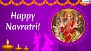Sharad Navratri 2020 Wishes & Images in Full HD: WhatsApp Stickers, GIF Greetings, SMS, Quotes, Facebook Photos, Messages to Send During Navaratri
