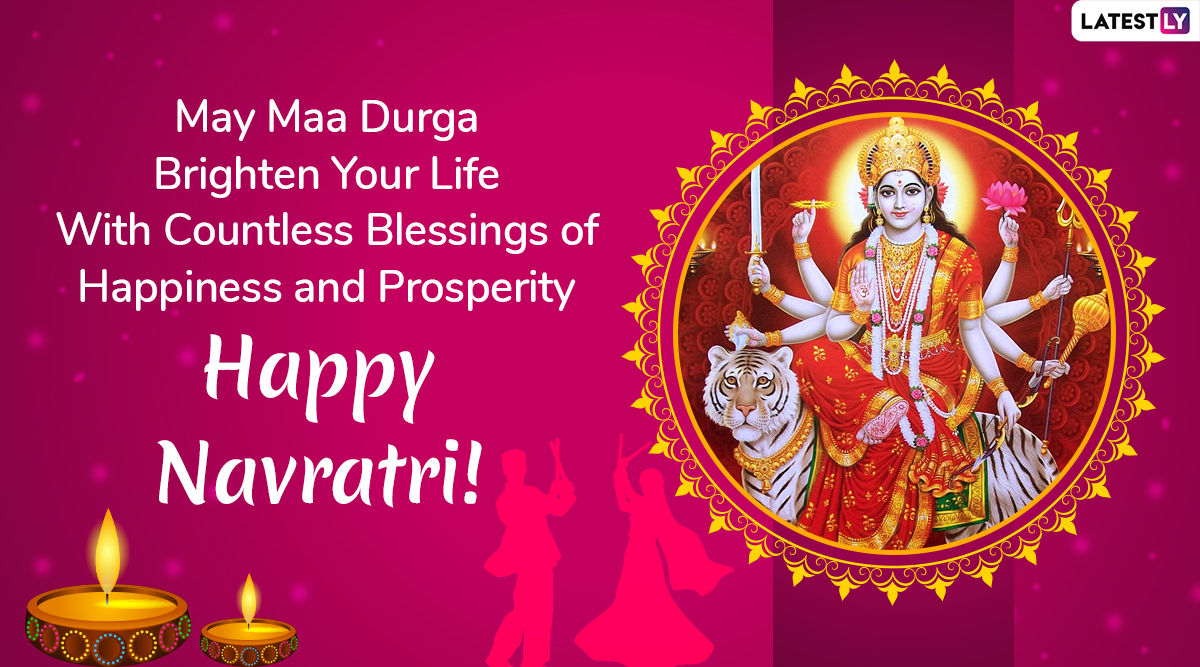 Sharad Navratri 2020 Wishes & Images in Full HD WhatsApp Stickers, GIF