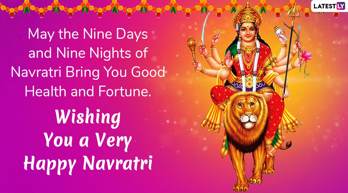 Happy Sharad Navratri 2020 Wishes & HD Images: WhatsApp Sticker ...