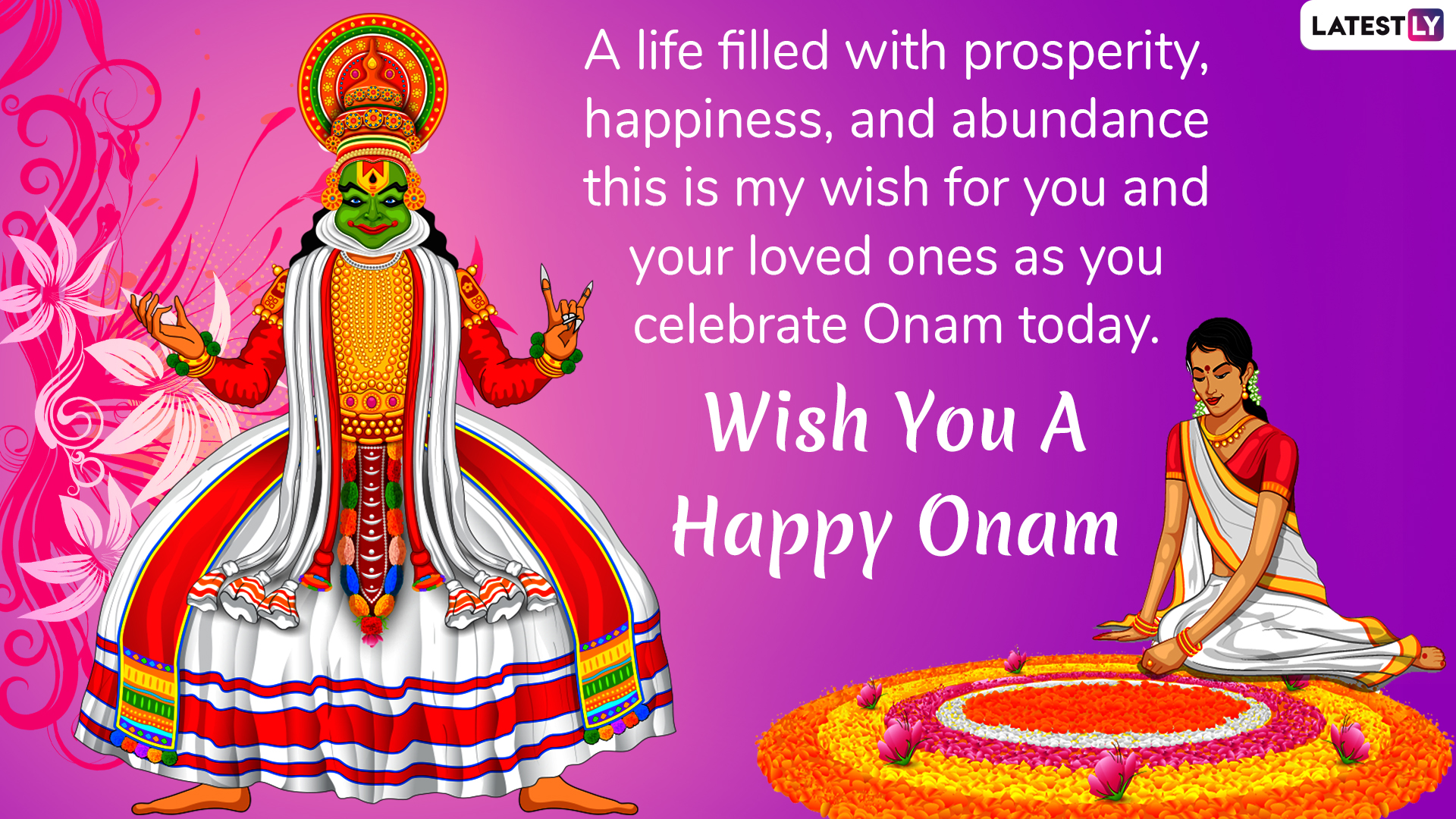 Happy Onam 2020 Wishes WhatsApp Stickers, GIF Image Messages, Quotes