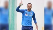 Hardik Pandya Celebrates the Festive Season By Sweating It Out in The Nets (Watch Video)