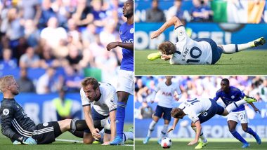 Harry Kane Scores World-Class Goal While Lying on the Floor during Tottenham Hotspur vs Leicester City Match in English Premier League (Watch Video)