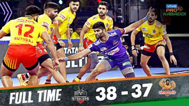 PKL 2019 Match Result: Haryana Steelers Edge Out Gujarat Fortunegiants 38–37