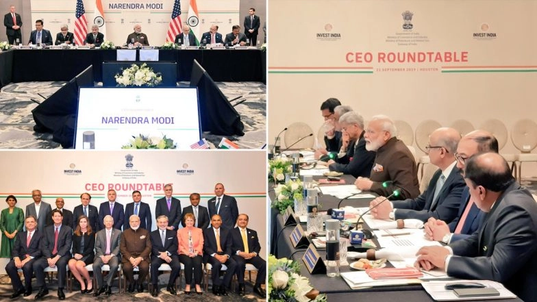 Modi in Houston: Prime Minister Receives Warm Welcome, MEA Terms Meeting With CEOs From Energy Sector As ‘Fruitful’