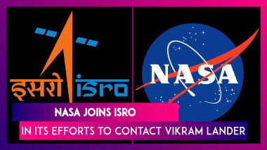 Chandrayaan 2: NASA Helping ISRO To Contact Lander Vikram On The Moon