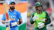 Live Cricket Streaming of India vs South Africa 3rd T20I 2019 Match on DD Sports and Hotstar: Check Live Cricket Score, Watch Free Telecast of IND vs SA on TV and Online