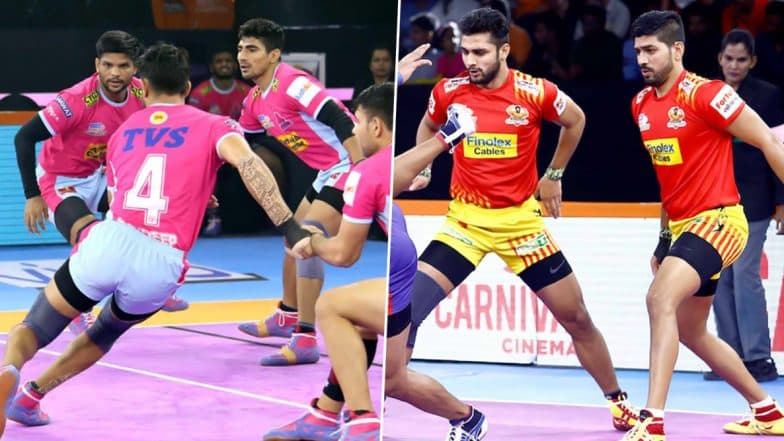 Jaipur Pink Panthers vs Gujarat Fortunegiants PKL 2019 Match Free Live Streaming and Telecast Details: Watch JAI vs GUJ, VIVO Pro Kabaddi League Season 7 Clash Online on Hotstar and Star Sports Jaipur Pink Panthers vs Gujarat Fortunegiants PKL 2019 Match Free Live Streaming and Telecast Details: Watch JAI vs GUJ, VIVO Pro Kabaddi League Season 7 Clash Online on Hotstar and Star Sports