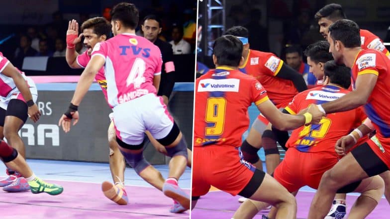Jaipur Pink Panthers vs UP Yoddha PKL 2019 Match Free Live Streaming and Telecast Details: Watch JAI vs UP, VIVO Pro Kabaddi League Season 7 Clash Online on Hotstar and Star Sports Jaipur Pink Panthers vs UP Yoddha PKL 2019 Match Free Live Streaming and Telecast Details: Watch JAI vs UP, VIVO Pro Kabaddi League Season 7 Clash Online on Hotstar and Star Sports