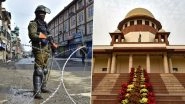 Article 370 Repeal: Supreme Court Sends Anuradha Bhasin's Plea on Illegal Detention of Children And Press Freedom to Kashmir Bench