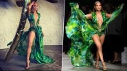 Jennifer Lopez&rsquo;s Iconic Versace Jungle Dress That Inspired Google Images Gets a Revamp at Milan Fashion Week! Know About JLo&rsquo;s Outfit From 2000 Grammy Awards