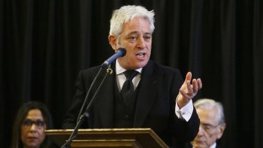 UK Parliament Speaker John Bercow Says Will Step Down by October 31