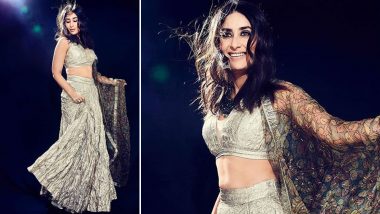 Kareena Kapoor Khan's Dazzling Photoshoot in a Silver Nazm-e-Itrh Lehenga is Every Girl's Dream (View Pics)