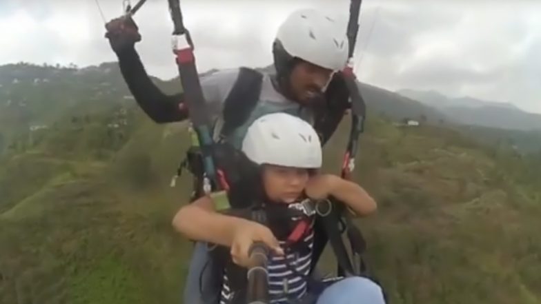 ‘Land Kara De’ Viral Video Just Got Its Child Version but the Kid’s Brave Paragliding Act and Cuteness Will Bring a Smile to Your Face