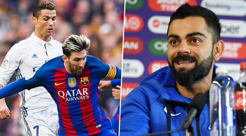 Virat Kohli's Three-Word Comment On Cristiano Ronaldo-Lionel Messi's  Picture Has Gone Viral