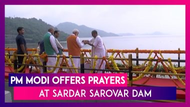 PM Narendra Modi Turns 69, Offers Prayers At Sardar Sarovar Dam In Gujarat