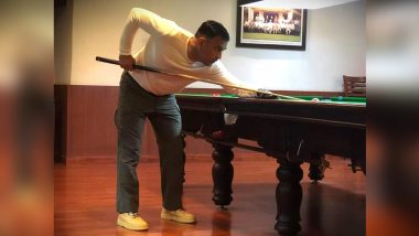 MS Dhoni Enjoys Playing Billiards at Jharkhand Cricket Stadium, See Pic