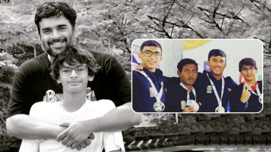 R Madhavan Is a Proud Father as His Son Vedaant Clinches Silver in a Swimming Championship (View Pic)